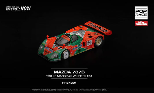 [ETA:  May 2026 ] Pop Race 1/64 787B 1991 LeMans 24hrs Winner Renown Livery