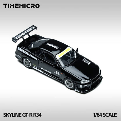 [ETA:  Apr 2026 ] Time Micro 1/64 C-West GT-R R34 Black Pasion