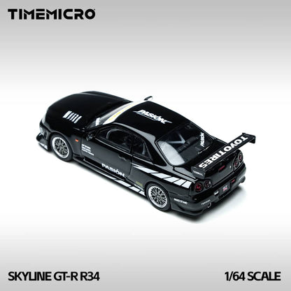 [ETA:  Apr 2026 ] Time Micro 1/64 C-West GT-R R34 Black Pasion