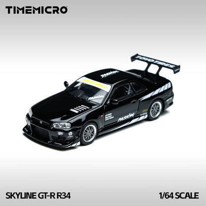 [ETA:  Apr 2026 ] Time Micro 1/64 C-West GT-R R34 Black Pasion