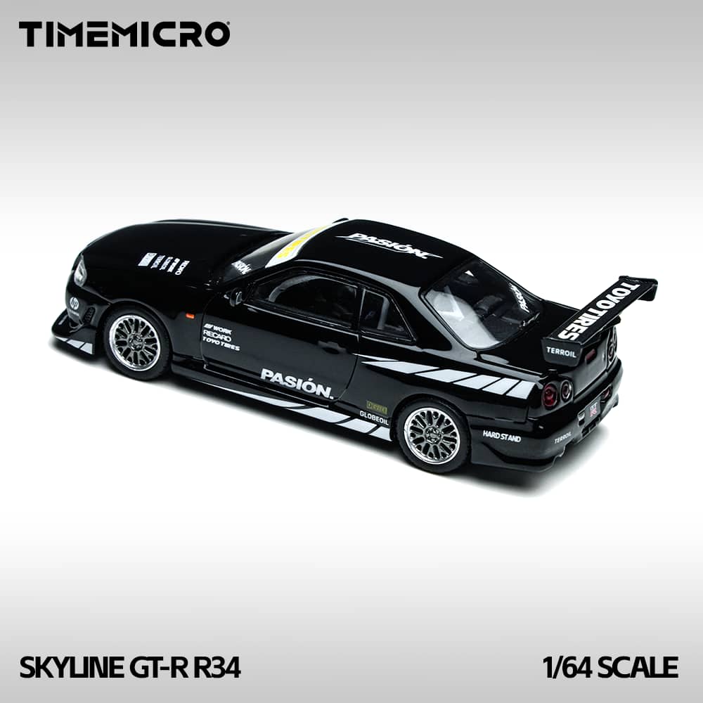 [ETA:  Apr 2026 ] Time Micro 1/64 C-West GT-R R34 Black Pasion