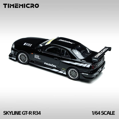 [ETA:  Apr 2026 ] Time Micro 1/64 C-West GT-R R34 Black Pasion