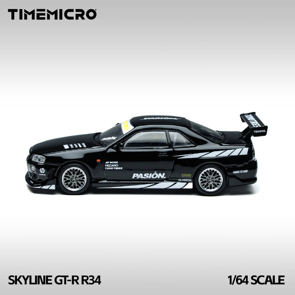 [ETA:  Apr 2026 ] Time Micro 1/64 C-West GT-R R34 Black Pasion