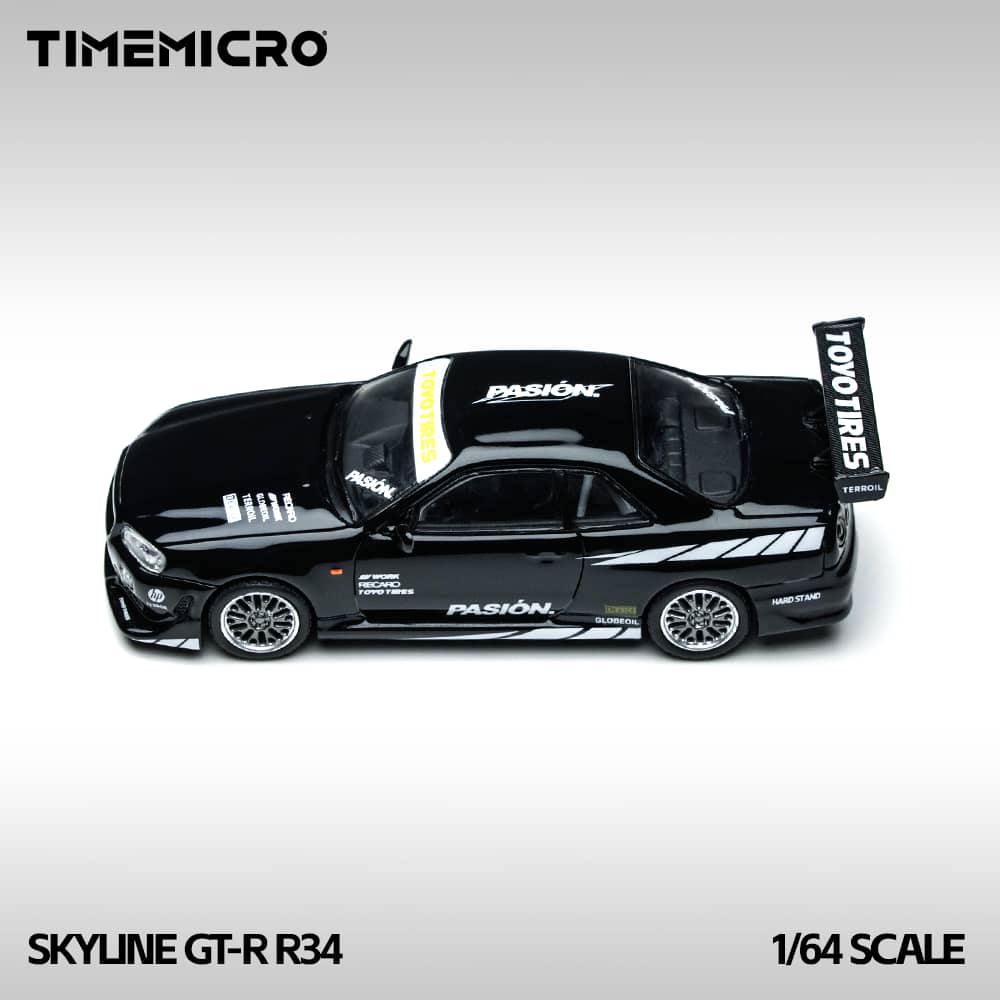 [ETA:  Apr 2026 ] Time Micro 1/64 C-West GT-R R34 Black Pasion