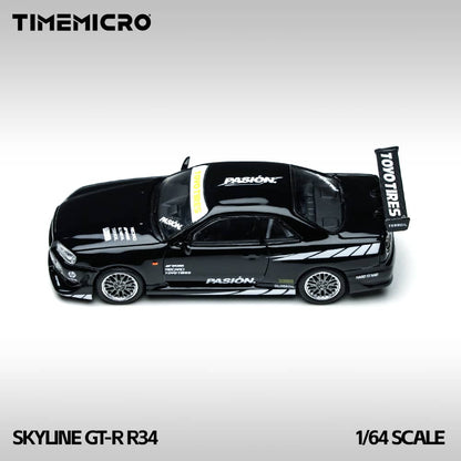 [ETA:  Apr 2026 ] Time Micro 1/64 C-West GT-R R34 Black Pasion