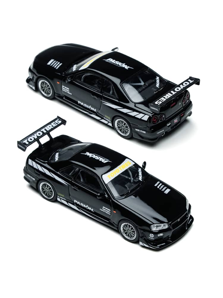 [ETA:  Apr 2026 ] Time Micro 1/64 C-West GT-R R34 Black Pasion