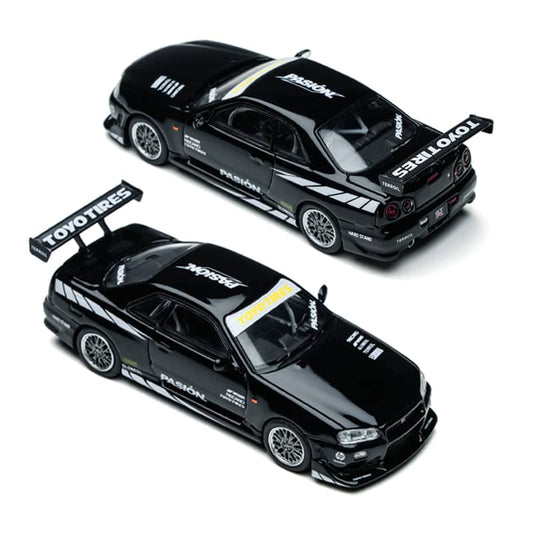 [ETA:  Apr 2026 ] Time Micro 1/64 C-West GT-R R34 Black Pasion