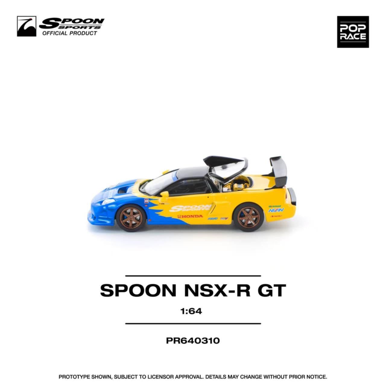 [ETA:  May 2026 ] Pop Race 1/64 NSX-R GT Spoon Livery (PR640310)