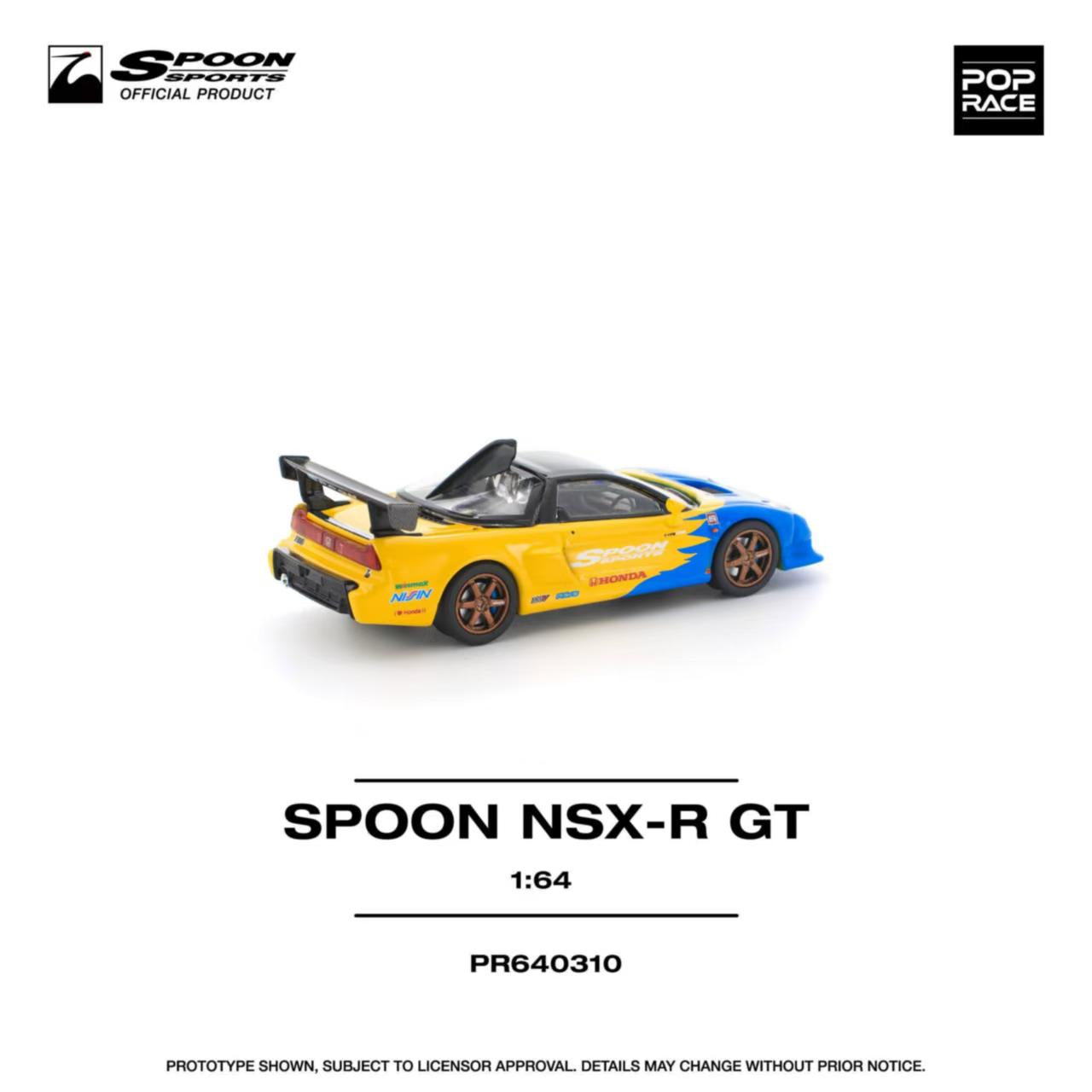 [ETA:  May 2026 ] Pop Race 1/64 NSX-R GT Spoon Livery (PR640310)