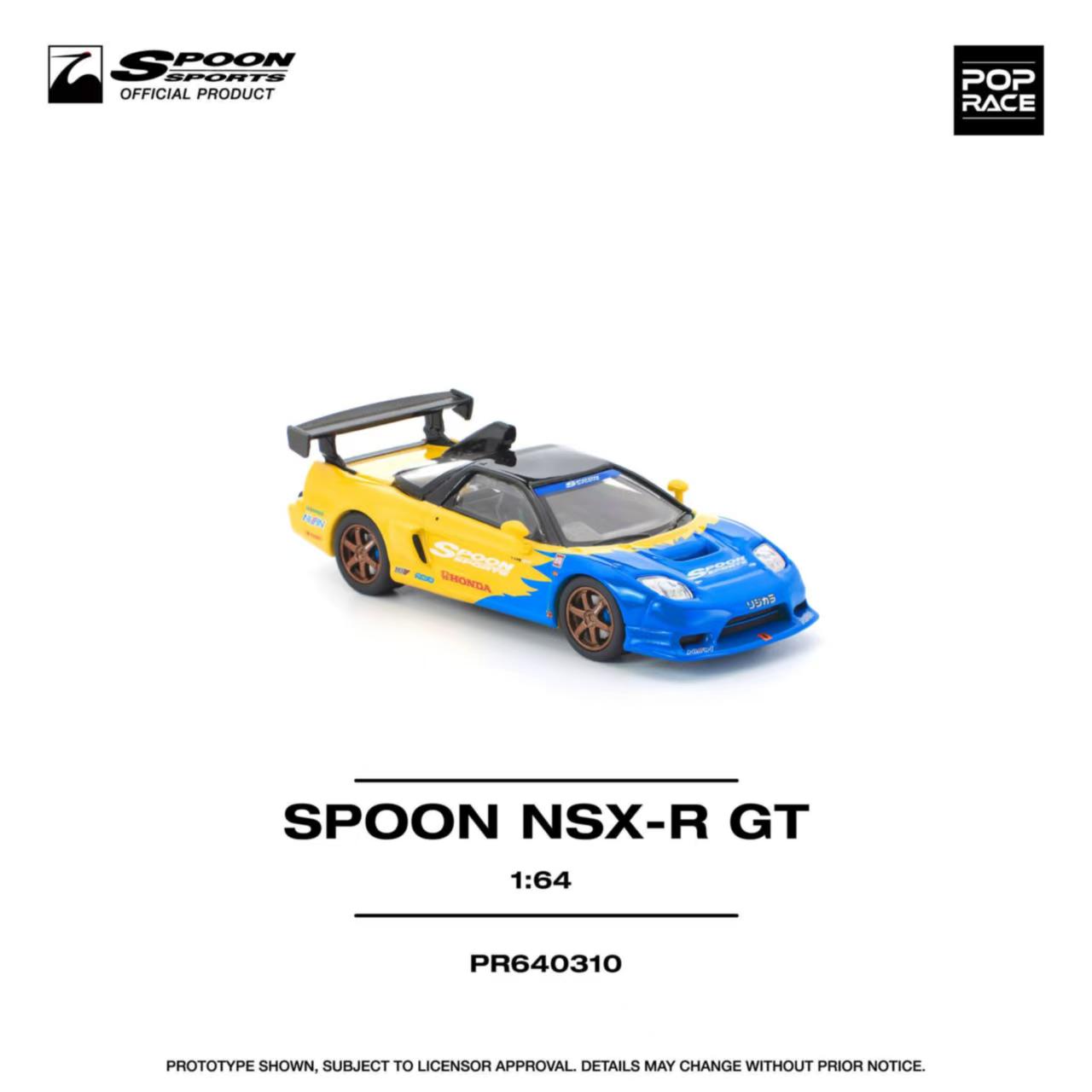 [ETA:  May 2026 ] Pop Race 1/64 NSX-R GT Spoon Livery (PR640310)