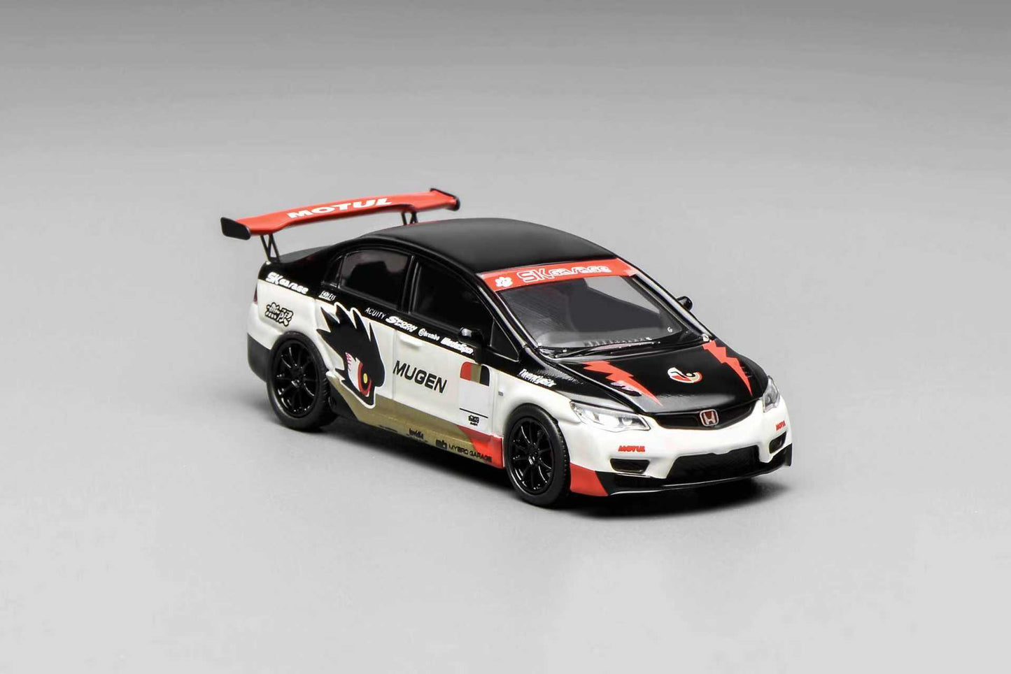 [ETA:  May 2026 ] Motorhelix 1/64 Honda Civic Type-R FD2 Mugen Customized Black-White Livery