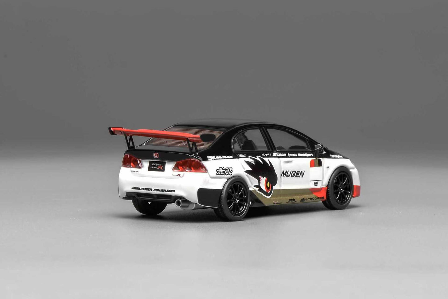 [ETA:  May 2026 ] Motorhelix 1/64 Honda Civic Type-R FD2 Mugen Customized Black-White Livery