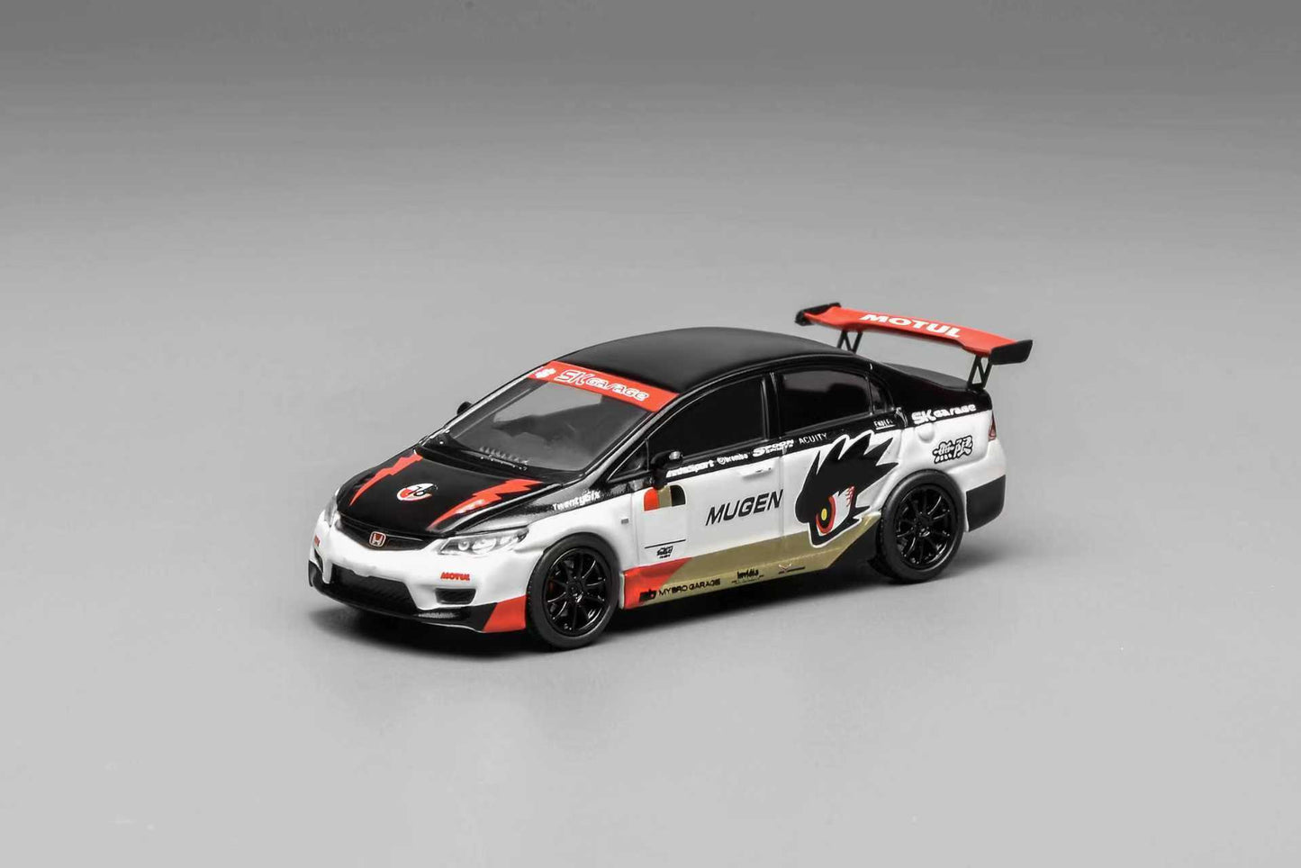 [ETA:  May 2026 ] Motorhelix 1/64 Honda Civic Type-R FD2 Mugen Customized Black-White Livery