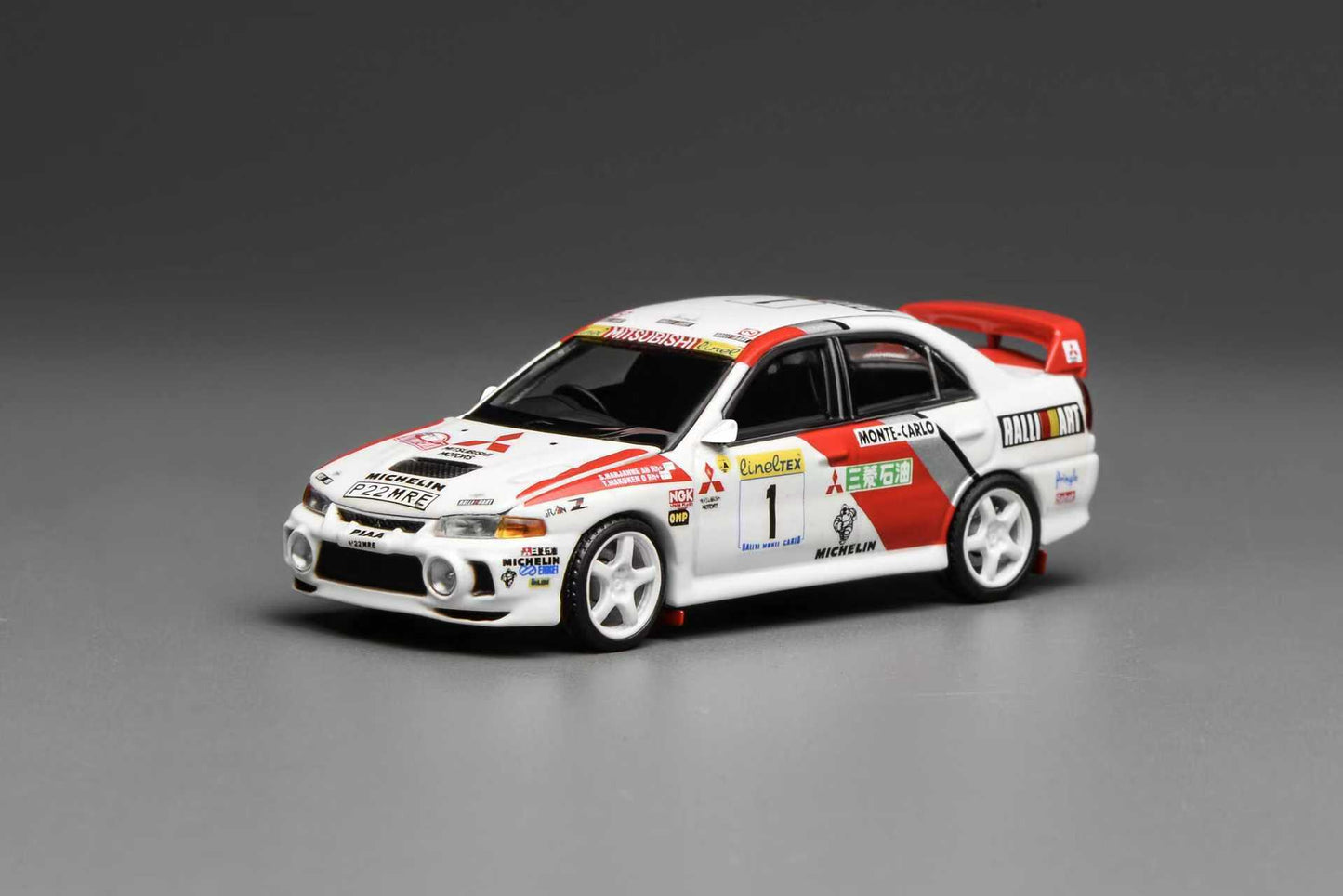 [ETA:  May 2026 ] Motorhelix 1/64 Mitsubish  Lancer Evolution IV  - Monte Carlo #1 Livery