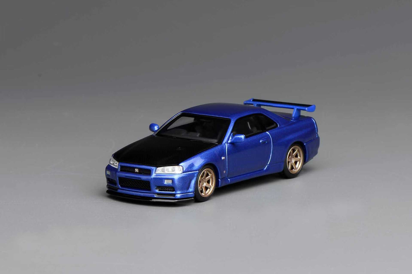 [ETA:  May 2026 ] Motorhelix 1/64 Nissan Skyline GT-R  R34  V-SPEC-II  Ver. - Bayside Blue