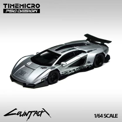 [ETA:  Feb 2026 ] Time Micro x PSC Design 1/64 PSC Design Concept Countach LPI800-4 "V" Ver. Mechanic Silver Livery