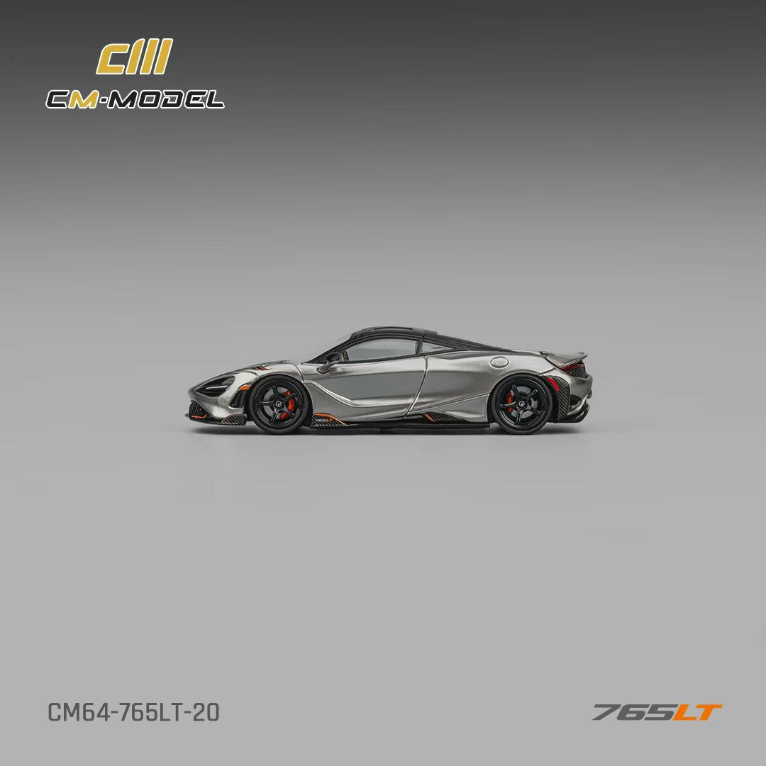 ETA: May 2026 ] CM Model 1/64 McLaren 765LT - Silver Grey – Black