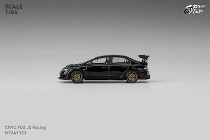 [ETA:  Mar 2026 ] Microturbo 1/64 Civic FD2 J's Racing Modified Metallic Black Color