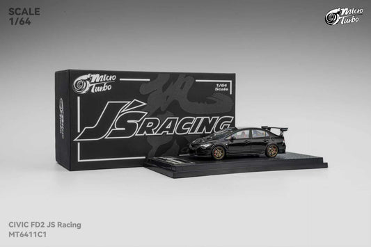 [ETA:  Mar 2026 ] Microturbo 1/64 Civic FD2 J's Racing Modified Metallic Black Color