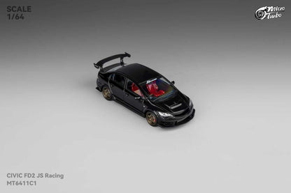 [ETA:  Mar 2026 ] Microturbo 1/64 Civic FD2 J's Racing Modified Metallic Black Color