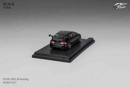 [ETA:  Mar 2026 ] Microturbo 1/64 Civic FD2 J's Racing Modified Metallic Black Color
