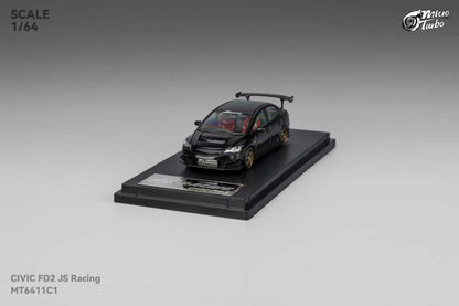 [ETA:  Mar 2026 ] Microturbo 1/64 Civic FD2 J's Racing Modified Metallic Black Color