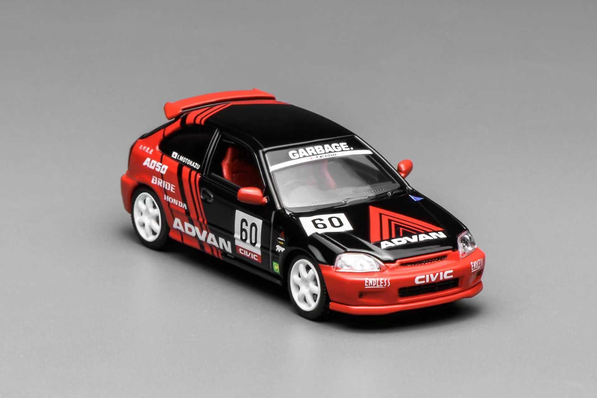 ETA: Jun 2026 ] MotorHelix 1/64 Honda Civic Type-R EK9 – Black Ice