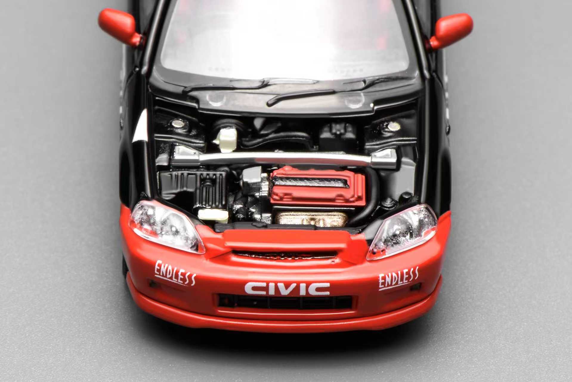 ETA: Jun 2026 ] MotorHelix 1/64 Honda Civic Type-R EK9 – Black Ice