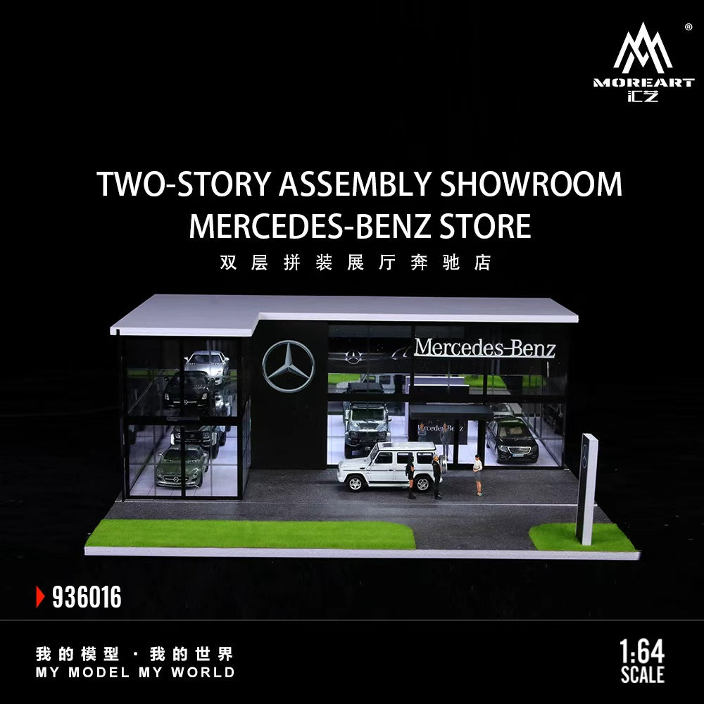 [ETA:  Apr 2026 ] MoreArt 1/64 Auto Show Room  - Benz(MO936016)
Size: 30 x 30 x 11.5cm