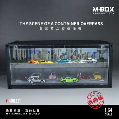 [ETA:  May 2026 ] MBOX 1/64 Overpass Container Diorama (MB400221)  Size: 38.7 x 16 x 16.5cm