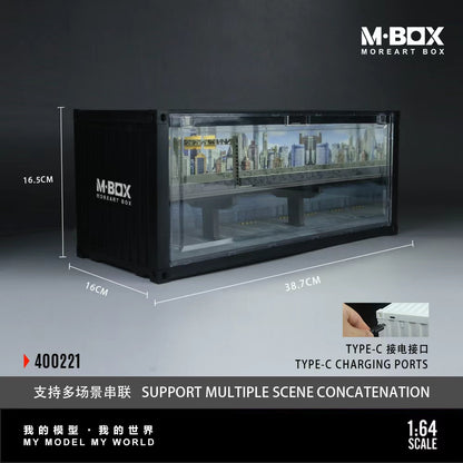 [ETA:  May 2026 ] MBOX 1/64 Overpass Container Diorama (MB400221)  Size: 38.7 x 16 x 16.5cm