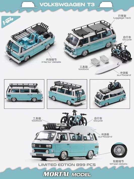 [ETA:  Mar 2026 ] Mortal 1/64 VW Type 2 T3 (Carrera Bus B32) Lowride  With BBS Rims