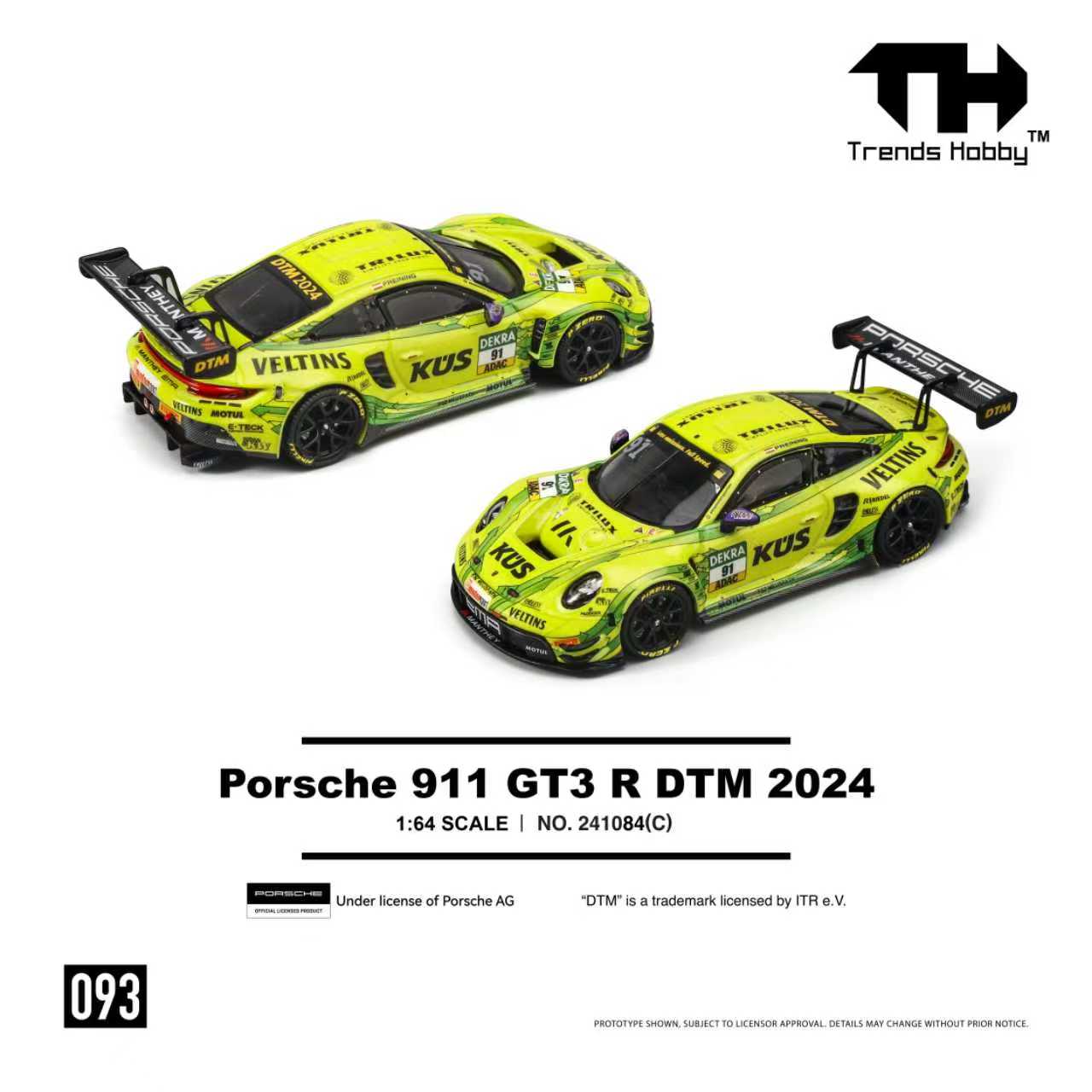 [ETA:  Apr 2026 ] Trend Hobby 1/64 Porsche 911 (992) GT3 R DTM 2024