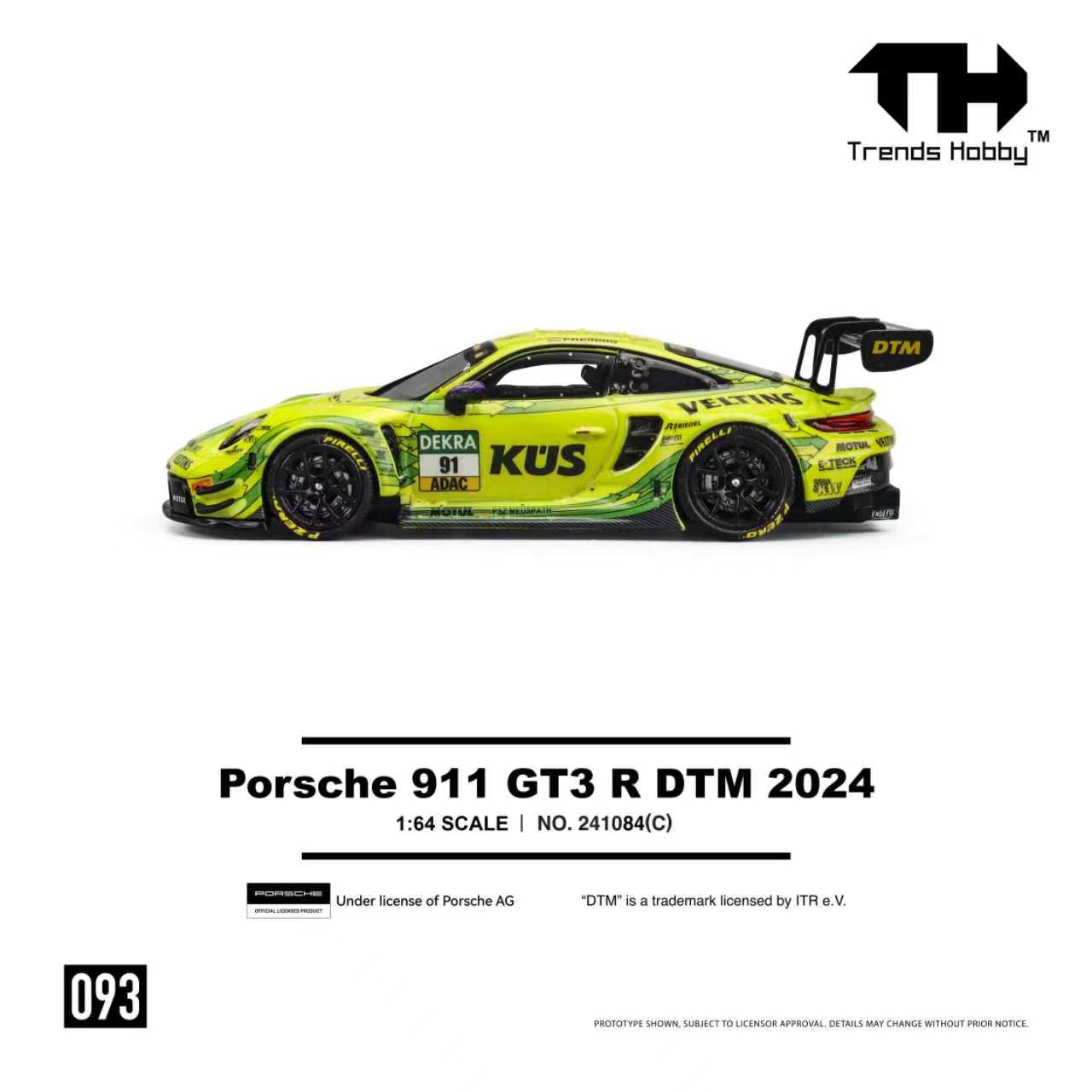 [ETA:  Apr 2026 ] Trend Hobby 1/64 Porsche 911 (992) GT3 R DTM 2024