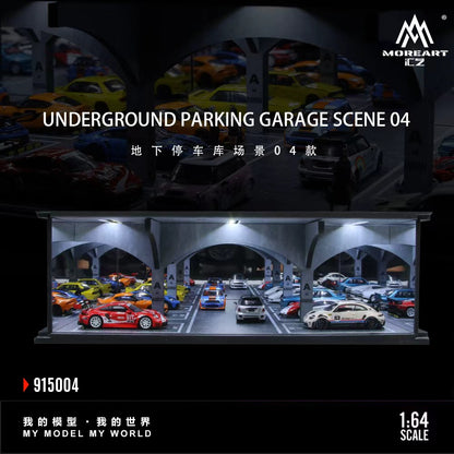 [ETA:  May 2026 ] MoreArt 1/64 ABS Underground 04 Parking Lot (MO915004)Size: 30 x 30 x 10.5cm