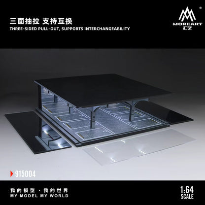 [ETA:  May 2026 ] MoreArt 1/64 ABS Underground 04 Parking Lot (MO915004)Size: 30 x 30 x 10.5cm