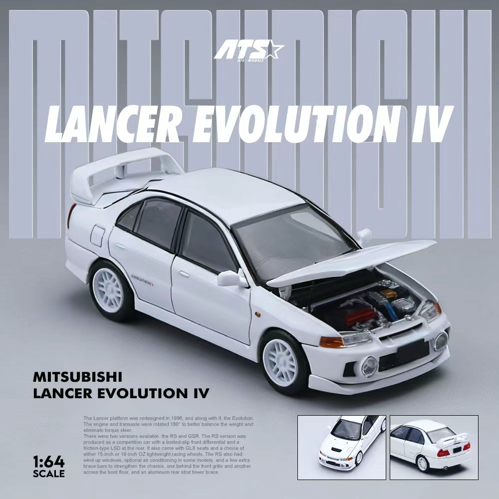 [ETA:  Apr 2026 ] ATS 1/64 Mitsubishi Evolution IV  White