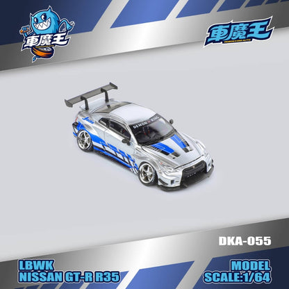 [ETA:  May 2026 ] Demon King Auto 1/64 LBWK GT-R R35 - FnF Silver Blue