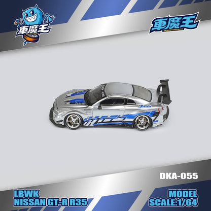 [ETA:  May 2026 ] Demon King Auto 1/64 LBWK GT-R R35 - FnF Silver Blue