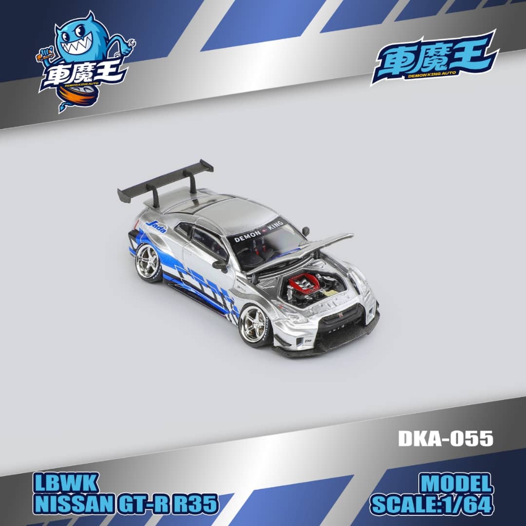 [ETA: May 2026 ] Demon King Auto 1/64 LBWK GT-R R35 - FnF Silver Blue ...