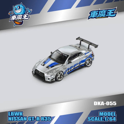 [ETA:  May 2026 ] Demon King Auto 1/64 LBWK GT-R R35 - FnF Silver Blue