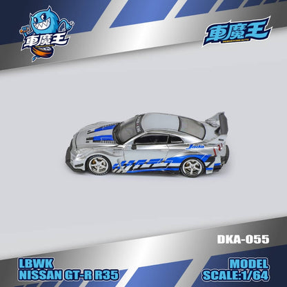 [ETA:  May 2026 ] Demon King Auto 1/64 LBWK GT-R R35 - FnF Silver Blue