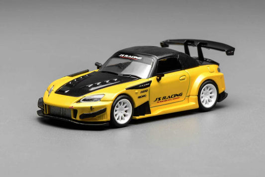 [ETA:  Jul 2026 ] Motorhelix 1/64 Honda  S2000 J's Racing - New Indy Pearl Yellow