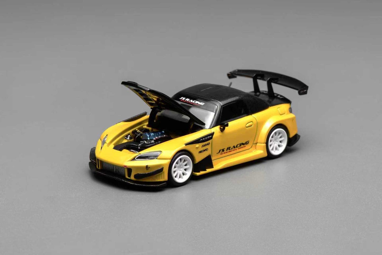 [ETA:  Jul 2026 ] Motorhelix 1/64 Honda  S2000 J's Racing - New Indy Pearl Yellow