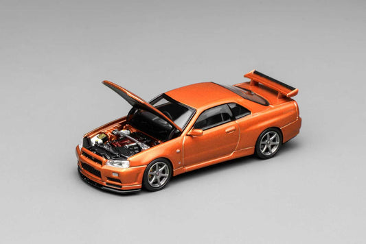 [ETA:  Jul 2026 ] Motorhelix 1/10 Nissan  Skyline GT-R R34 V-SPEC-II  Ver. Metallic Orange