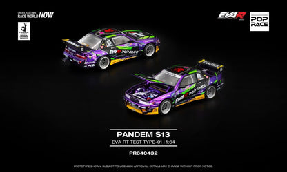 [ETA:  Aug 2026 ] Pop Race 1/64 S13 Silvia Pandem Rocket Bunny Purple EVA