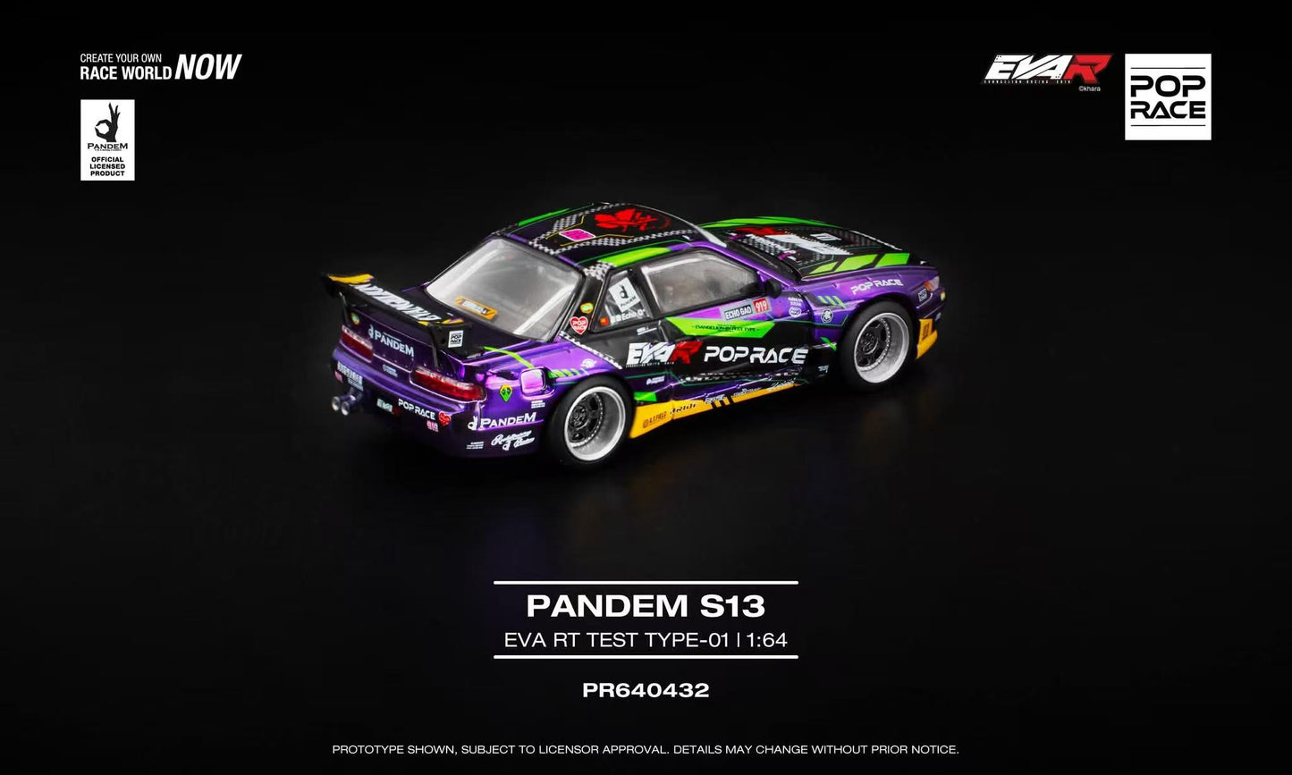 [ETA:  Aug 2026 ] Pop Race 1/64 S13 Silvia Pandem Rocket Bunny Purple EVA