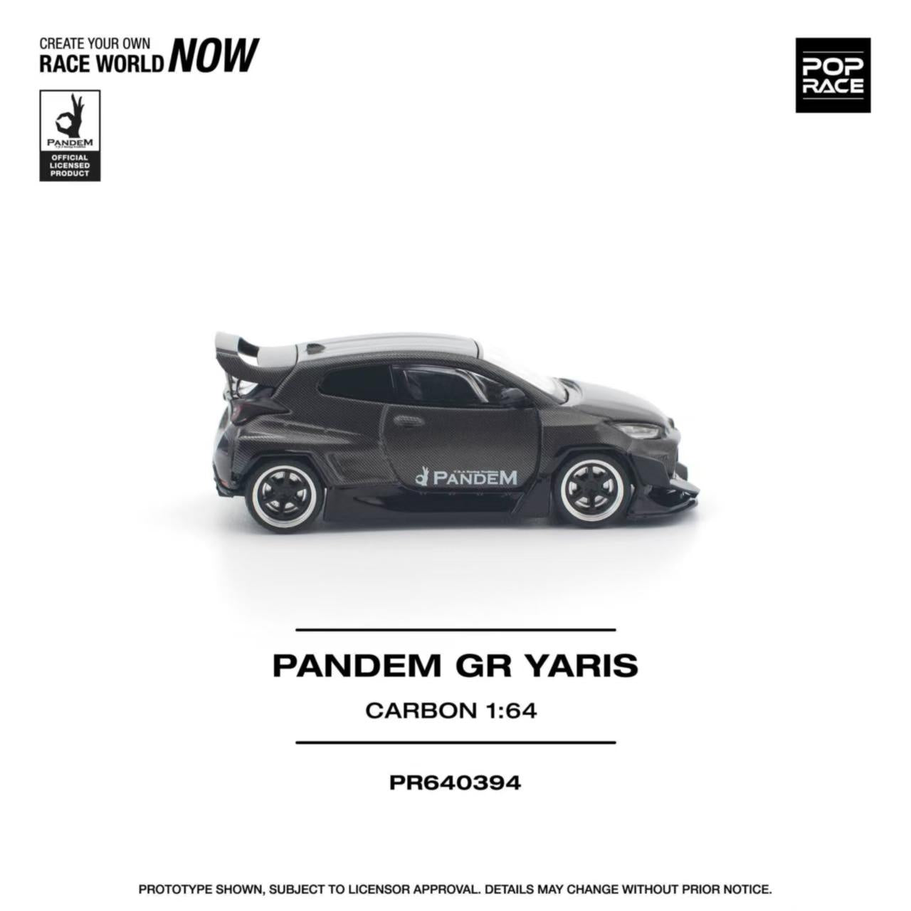 [ETA:  Aug 2026 ] Pop Race 1/64 GR Yaris Pandem Rocket Bunny Modified Carbon Edition