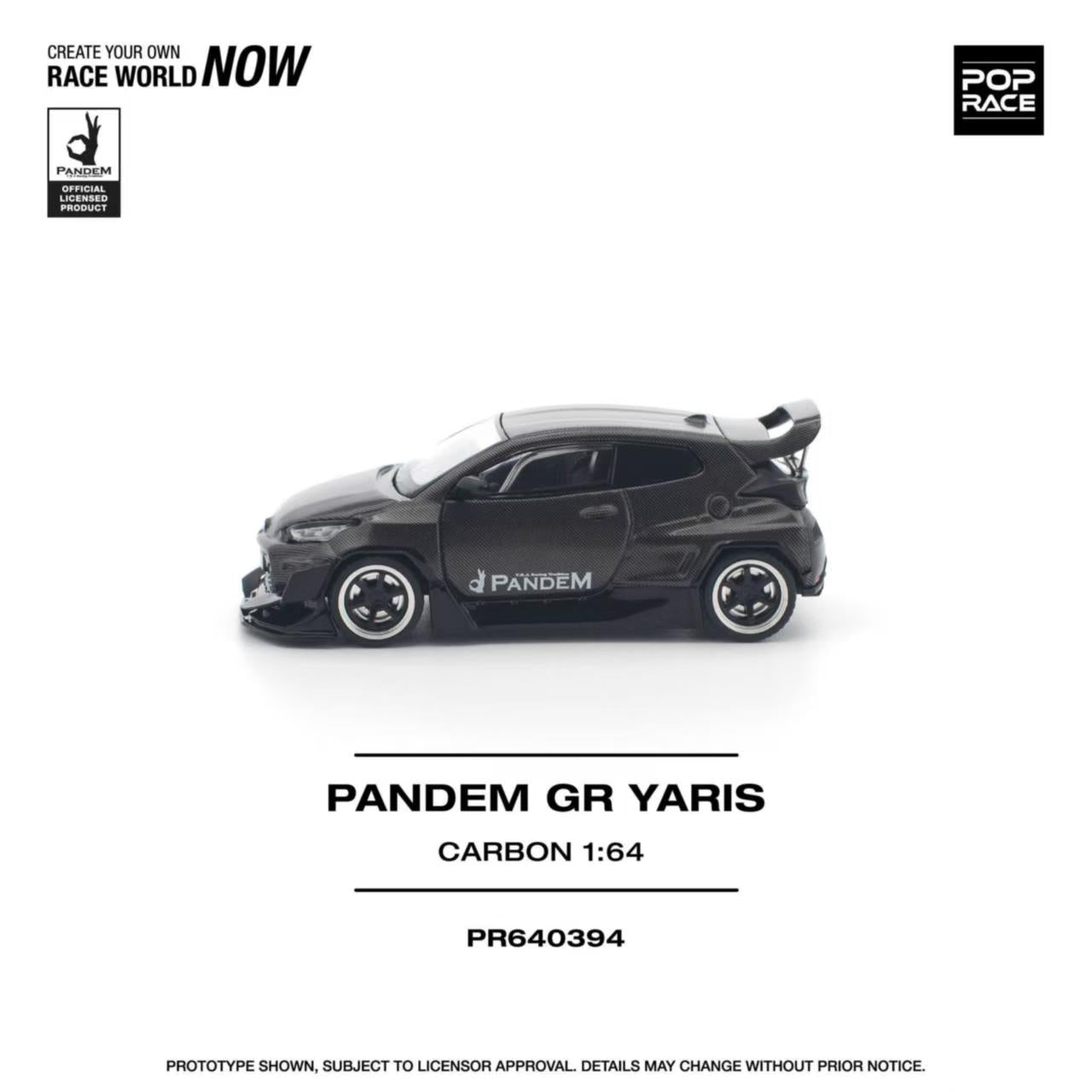 [ETA:  Aug 2026 ] Pop Race 1/64 GR Yaris Pandem Rocket Bunny Modified Carbon Edition