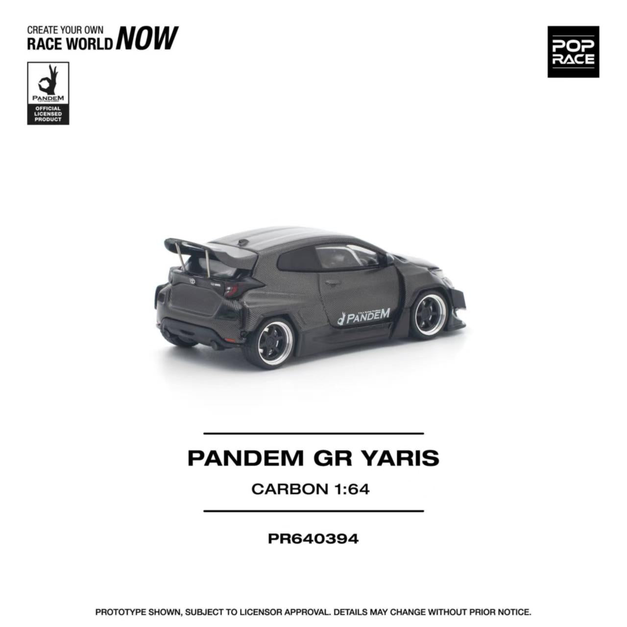 [ETA:  Aug 2026 ] Pop Race 1/64 GR Yaris Pandem Rocket Bunny Modified Carbon Edition